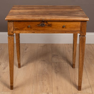 Lot 204 - A French walnut side table