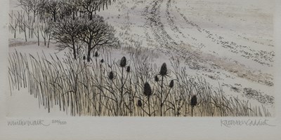 Lot 284 - Kathleen Caddick (British b.1937-), a pair of etchings