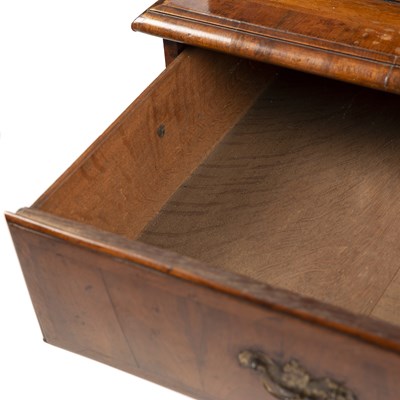 Lot 32 - An early 18th century walnut escritoire with...