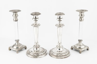 Lot 799 - A pair of 19th century silver plated...