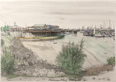 Lot 154 - Janet Olge Fishermans Wharf, Monterey, Ca,...