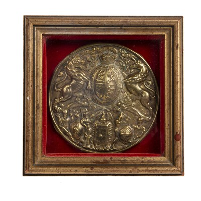 Lot 172 - Milner safe plaque brass roundel in later...