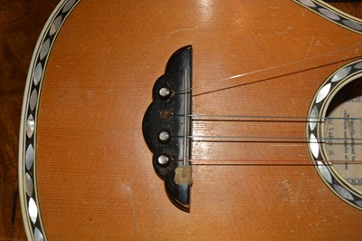 Lot 338 - A De Vekey & Son ukulele 'De Vekey, no 3',...