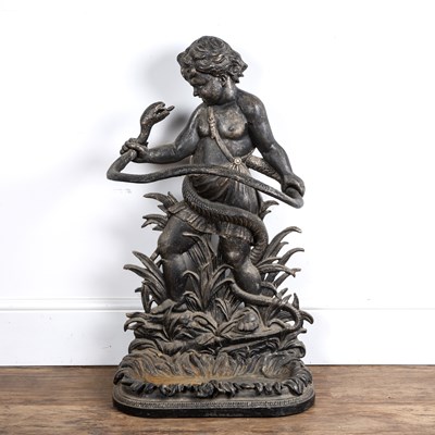 Lot 87 - Cast iron stick stand in the Coalbrookdale...