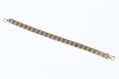Lot 111 - A 9ct gold gatelink bracelet, stamped 9 375,...