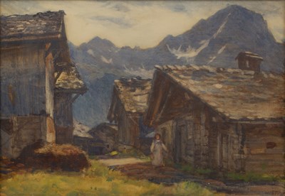 Lot 160 - Frank Moss Bennett (1874-1953) Arvèye Villars,...