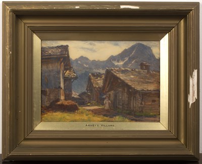 Lot 160 - Frank Moss Bennett (1874-1953) Arvèye Villars,...