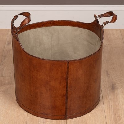 Lot 19 - A leather bucket
