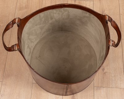 Lot 19 - A leather bucket