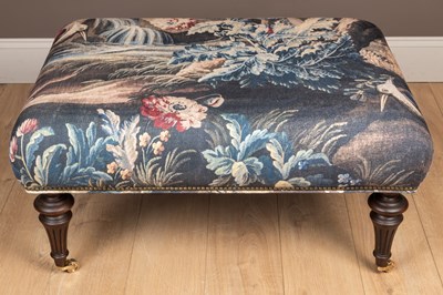 Lot 248 - A rectangular footstool