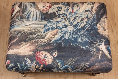 Lot 244 - A rectangular footstool