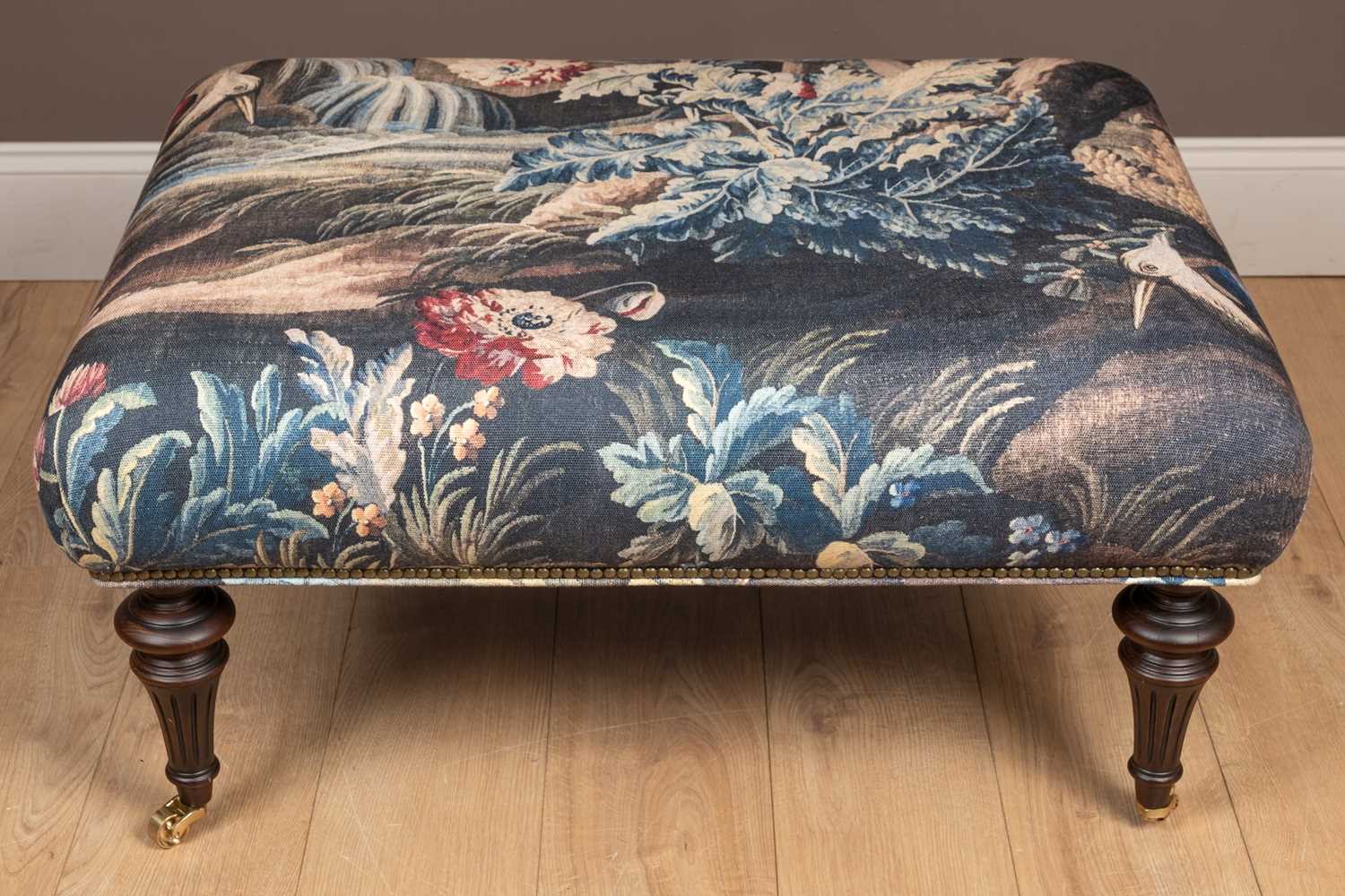 Lot 44 - A rectangular footstool