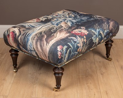 Lot 247 - A rectangular footstool