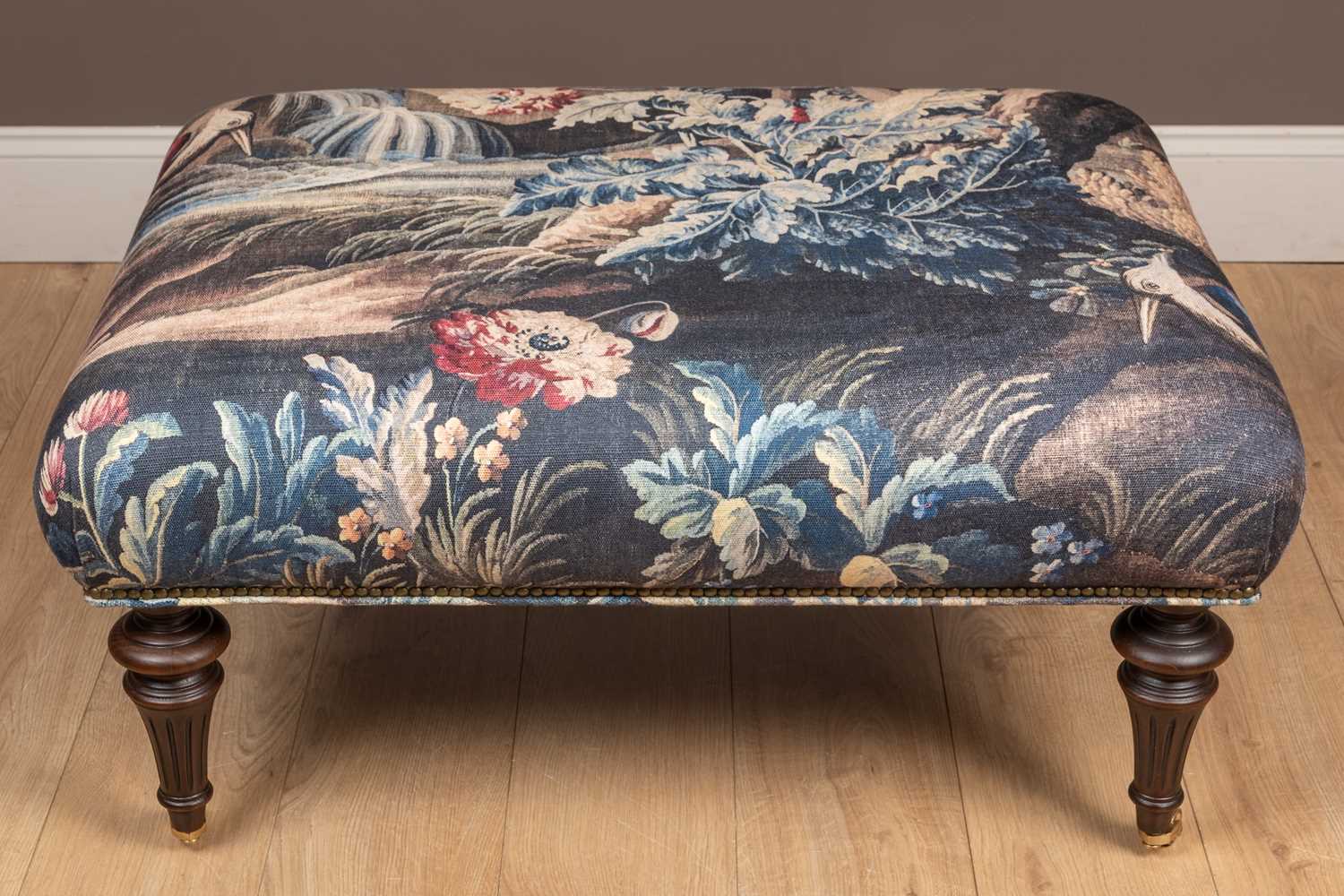 Lot 247 - A rectangular footstool