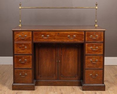 Lot 359 - A 19th century mahogany sideboard