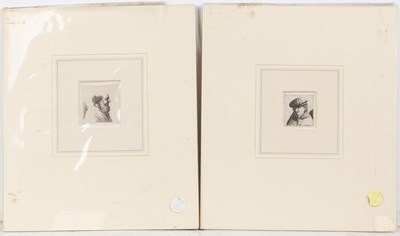 Lot 308 - David Deuchar (1743-1808) four small portrait...