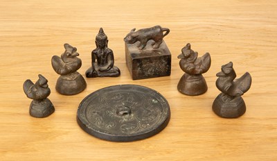 Lot 393 - Group of pieces Chinese and Nepalese to...