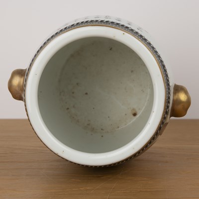 Lot 85 - Porcelain barrel vase Chinese, Republic or...