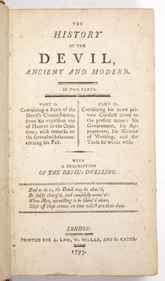 Lot 674 - Anon 'The History of the Devil, Ancient and...