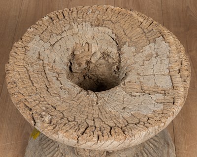 Lot 59 - An Indian hardwood stool
