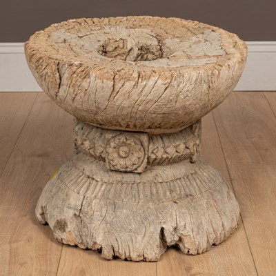 Lot 59 - An Indian hardwood stool