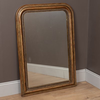 Lot 240 - A gilt-framed hall mirror