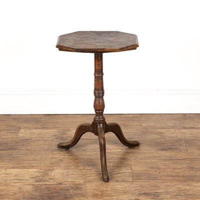 Lot 28 - Burr elm octagonal occasional table 19th...