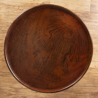 Lot 23 - Figured mahogany circular occasional table...
