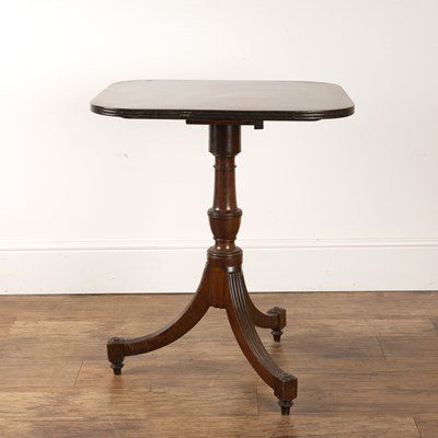 Lot 17 - Mahogany tripod table 19th Century, with a tip-...