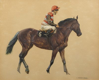 Lot 150A - Norman Hoad (1923-2014) 'Racehorse and Jockey',...