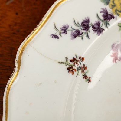 Lot 3 - Four Chelsea plates Circa 1760