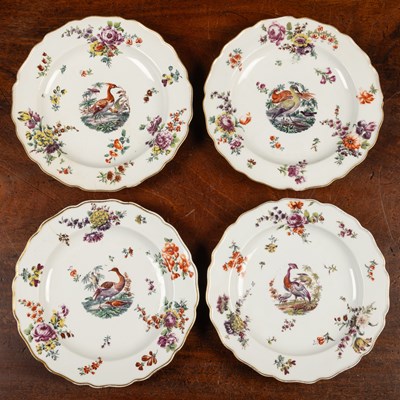 Lot 3 - Four Chelsea plates Circa 1760