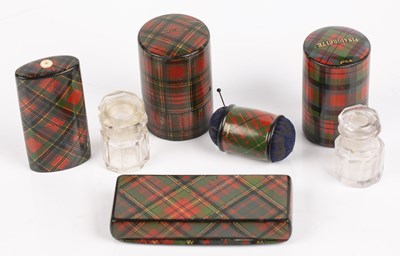 Lot 215 - Mauchline ware Tartan to include Prince...