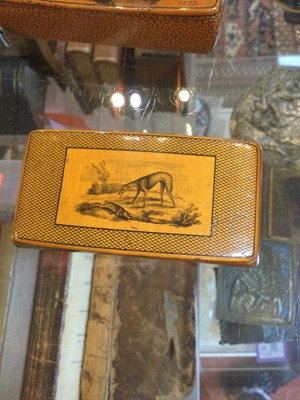 Lot 219 - A group of six 19th century snuff boxes to...