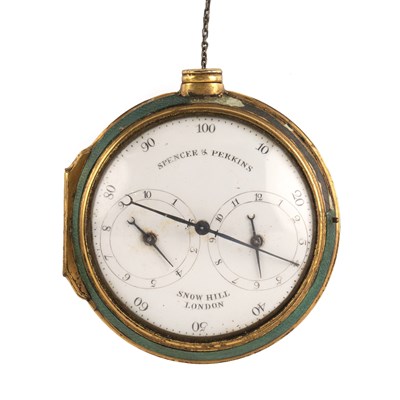 Lot 298 - A George III pedometer by Spencer and Perkins...