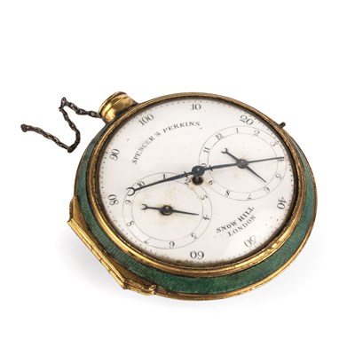 Lot 298 - A George III pedometer by Spencer and Perkins...