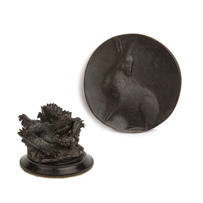 Lot 229 - An Alice in Wonderland bronze plaque 10.5cm...