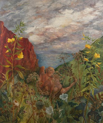 Lot 101A - Julie Collino Untitled: Allegorical Scene, oil...