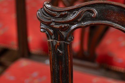 Lot 409 - A set of 12 mahogany dining chairs