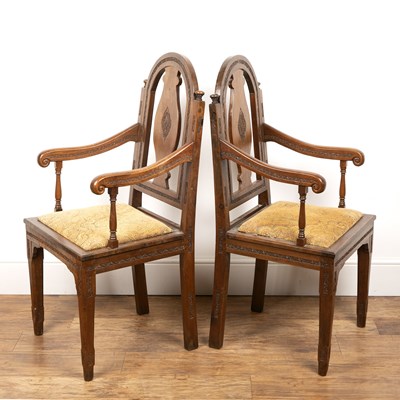 Lot 34 - Pair of armchairs Indian, late 19th/early 20th...