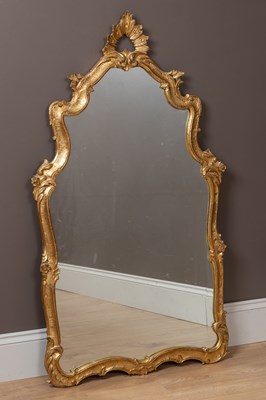 Lot 230 - A gilt framed wall mirror