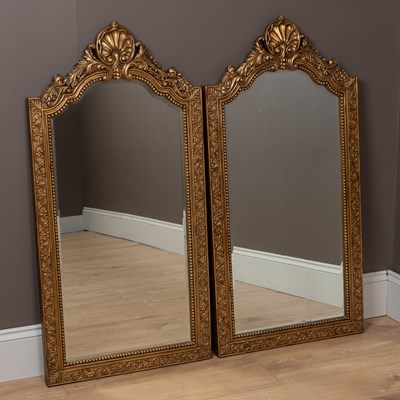 Lot 295 - A pair of gilt-framed wall mirrors