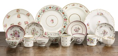 Lot 346 - Group of English porcelain 19th Century,...