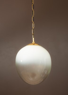 Lot 143 - A Roman & Williams Guild, New York hanging egg lamp