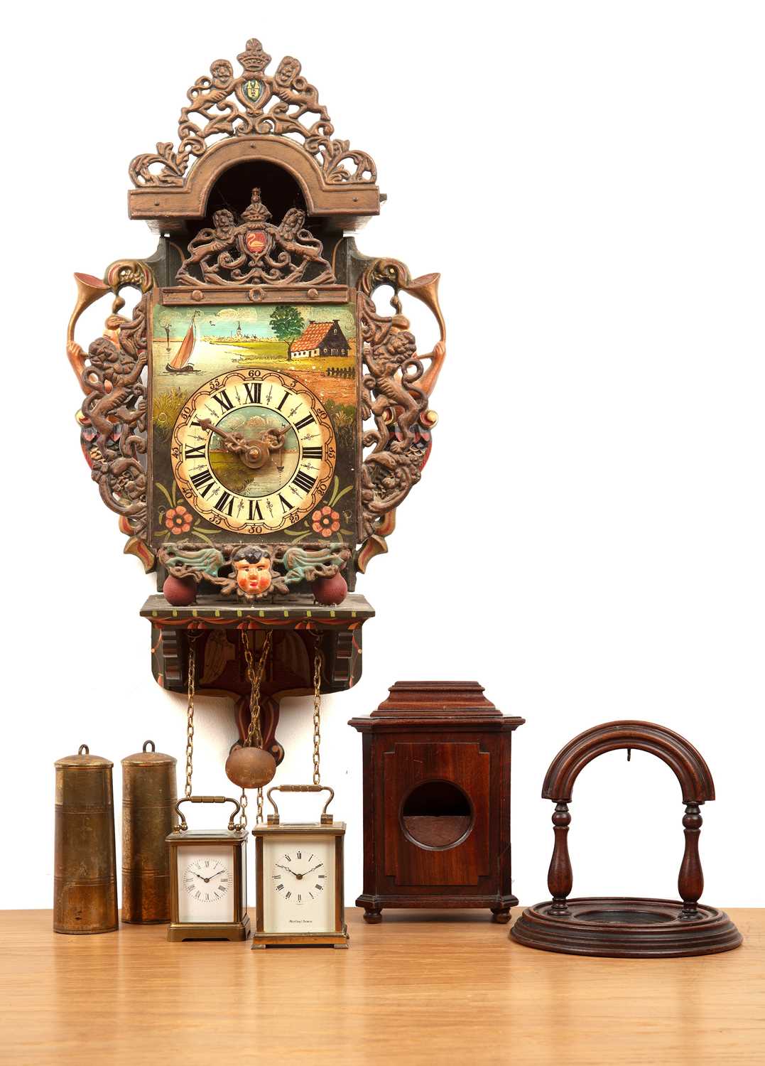 Lot 50 - Mignonette carriage timepiece French, with a...