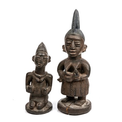 Lot 344 - Two early 19th century African Nigerian tribal...