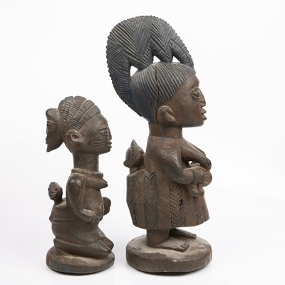 Lot 344 - Two early 19th century African Nigerian tribal...