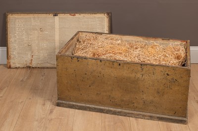 Lot 312 - A Victorian scumbled pine blanket box