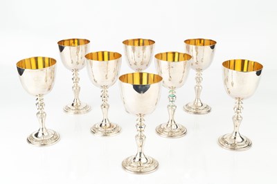 Lot 838 - A set of eight silver limited edition...