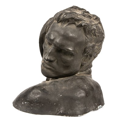 Lot 311 - Jeff Lambeaux (1852-1908) Male head and...